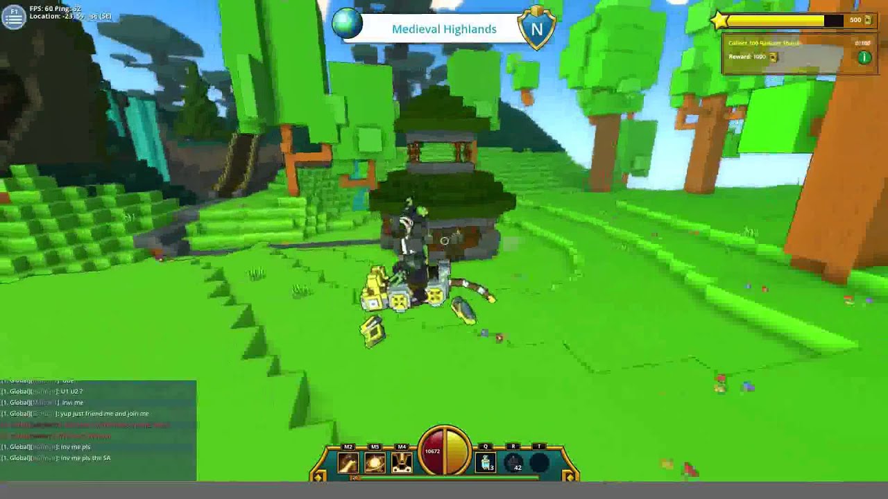 Trove Mount That Places Blocks