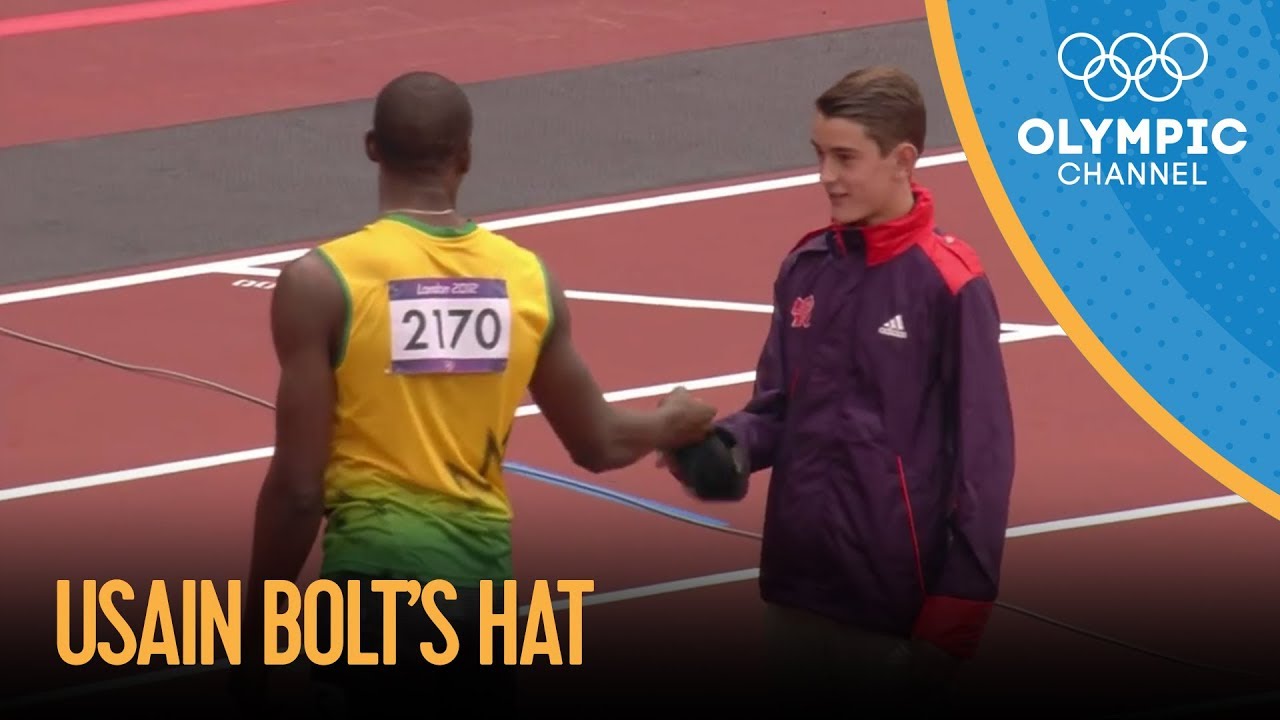 Usain Bolt Gives His Hat To Young Volunteer | London 2012 Olympic Games