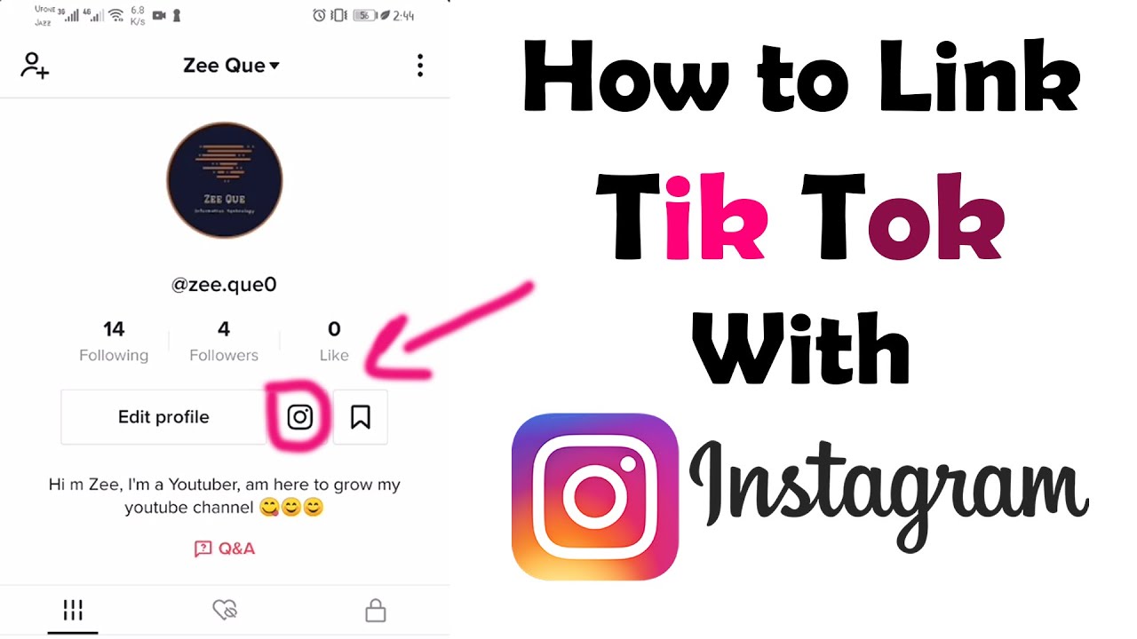 How to Link an Instagram Account to a TikTok Profile