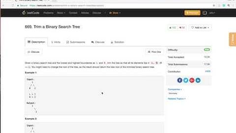 【每日一题：小Fu讲解】LeetCode 669.  Trim a Binary Search Tree