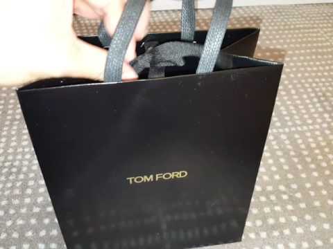 Unboxing Tom Ford lipstick 07 Paradiso 7 Unwrapping lips gift purchase ...