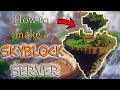 How to make a skyblock server