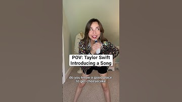 POV: Taylor Swift Introducing a Song #parody #taylorswift #funny #comedy
