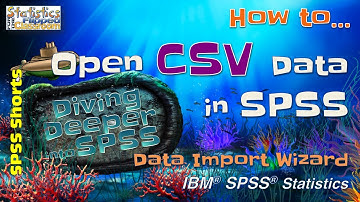 How to Open CSV Data Files in SPSS