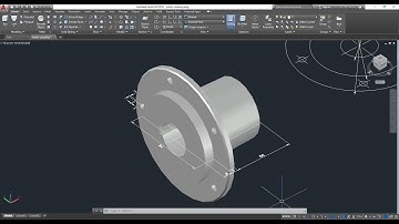 AutoCAD 3D, how to drawing motor coupling, shaft coupling