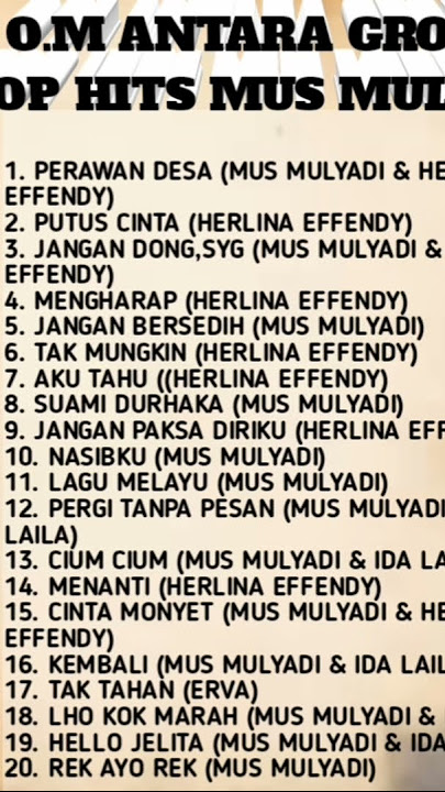 Top album Mus Mulyadi, rek ayo rek kroncong lawas #musmulyadi #kroncong #lawasan