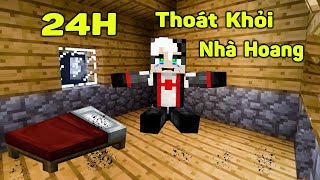 REDHOOD THỬ THÁCH 24 GIỜ KHÁM PHÁ NGÔI NHÀ BÍ ẨN TRONG MINECRAFT*1 NGÀY MỀU SỐNG TRONG NHÀ HOANG