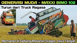 Generasi Muda - Maxxi Bimo 102 Memanen di Gebang Masaran Sragen Jawa Tengah