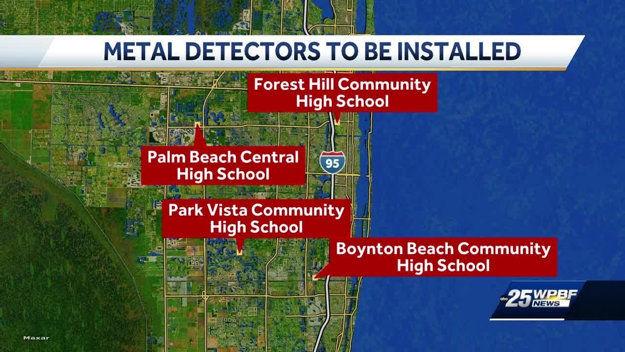 Metal detectors to be installed at several high schools in Palm Beach ...