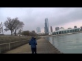 Running 10K in a cold Chicago day