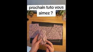 gilet top down 😊 préparation du prochain tutoriel 😊 #crochet #knitting #tutorial #handmade #diy