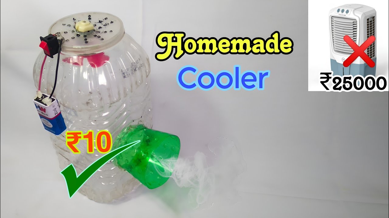 Air Cooler Make Using Plastic Dibba Simple Air Cooler YouTube
