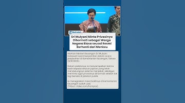 Sri Mulyani Minta Privasinya Dihormati sebagai Warga Negara Biasa seusai Resmi Berhenti dari Menkeu