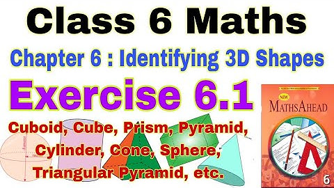 Class 6 Maths Exercise 6.1 | Identifying 3D Shapes | Maths Ahead | 3D Shapes | Prisms | Pyramids