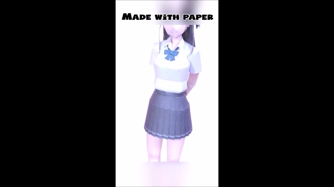Hikari Tsuneki anime doll craft with paper #shorts