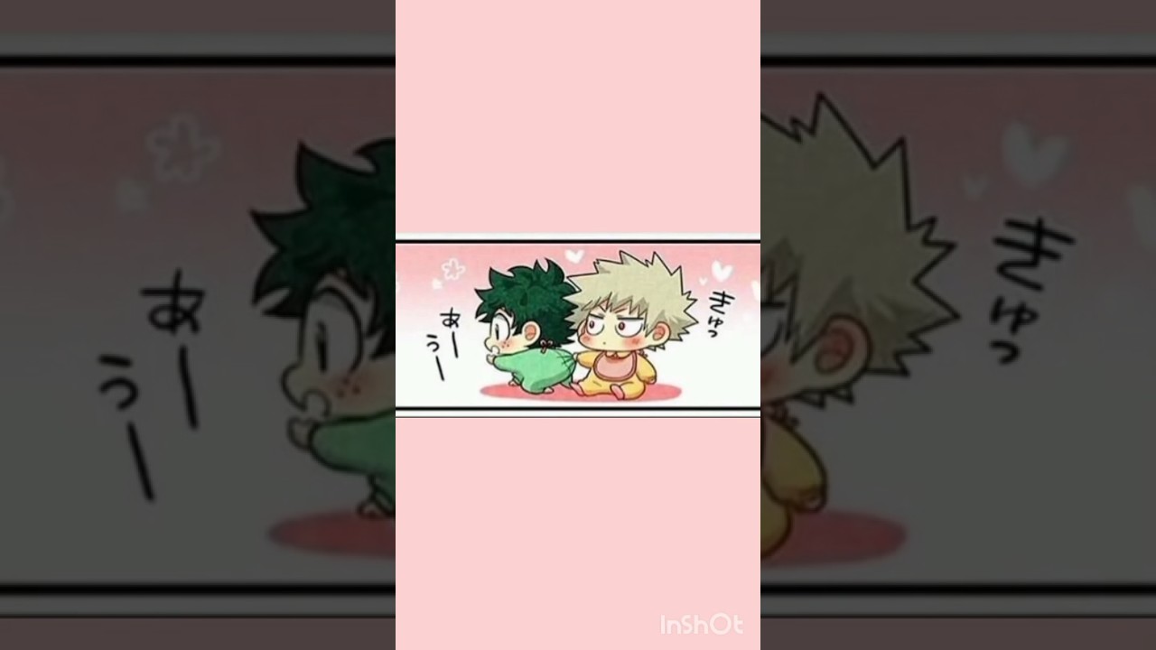 Down bad since diapers.🍼💥🤣😌(bakudeku comic 🧡💚).