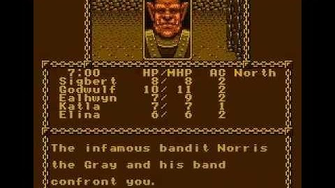 NES Advanced Dungeons   Dragons Pool of Radiance gameplay new