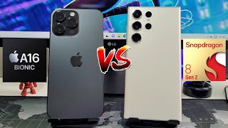 IPHONE 14 PRO MAX VS GALAXY S23 ULTRA SPEED TEST🔥🎮