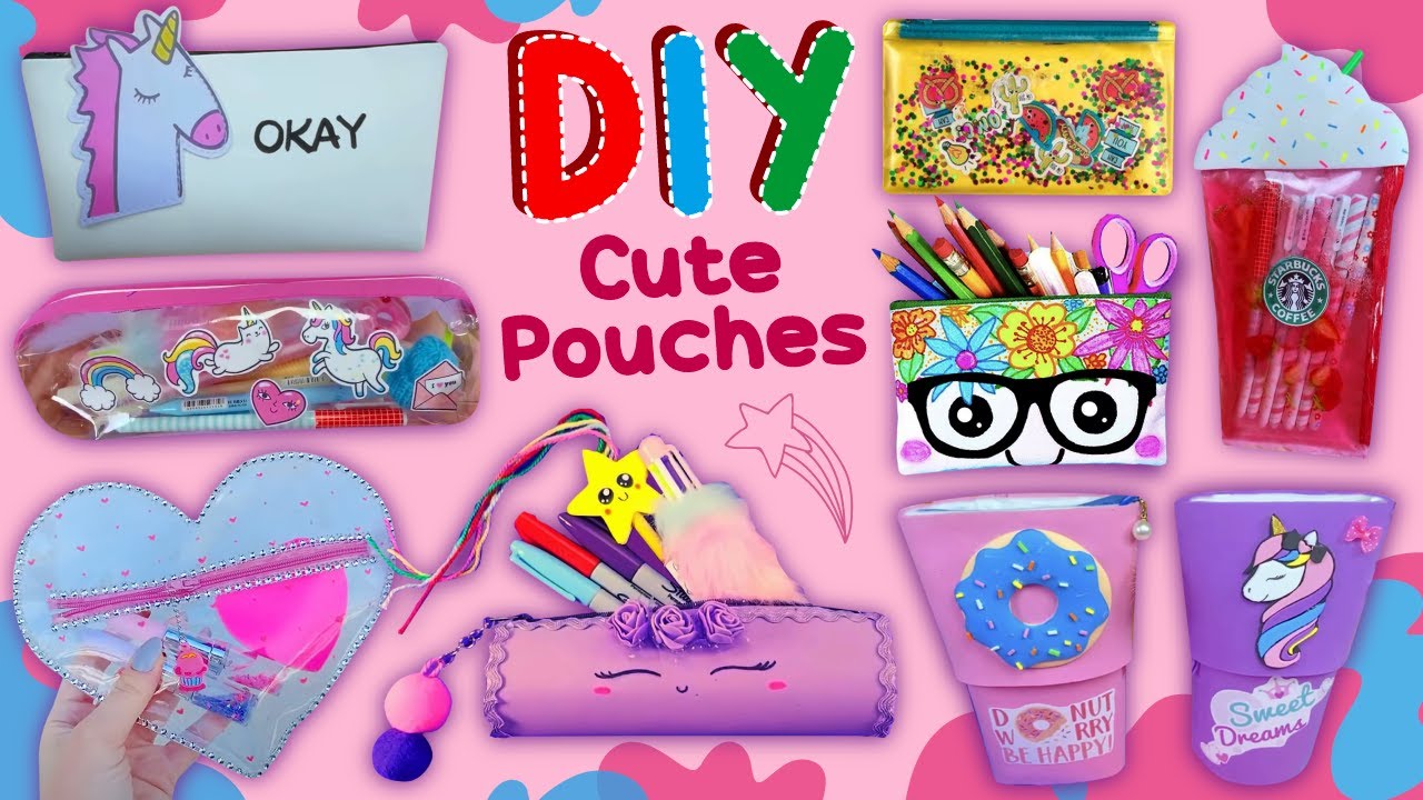 17 DIY Pouches - DIY Cute Make-Up Bag and Pencil Case Ideas - Simple  Accessory Hacks - Viral TikTok 