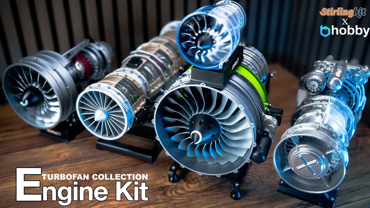 Turbofan and Turboshaft Engines Model Kit COLLECTION | Speed Build | Stirlingkit