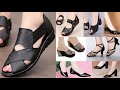 STUNNING DESIGNS OF BLACK FOOTWEARS FOR STYLISH LADIES||AMAZING NEW DESIGNS OF BLACK SHOES/SANDALS