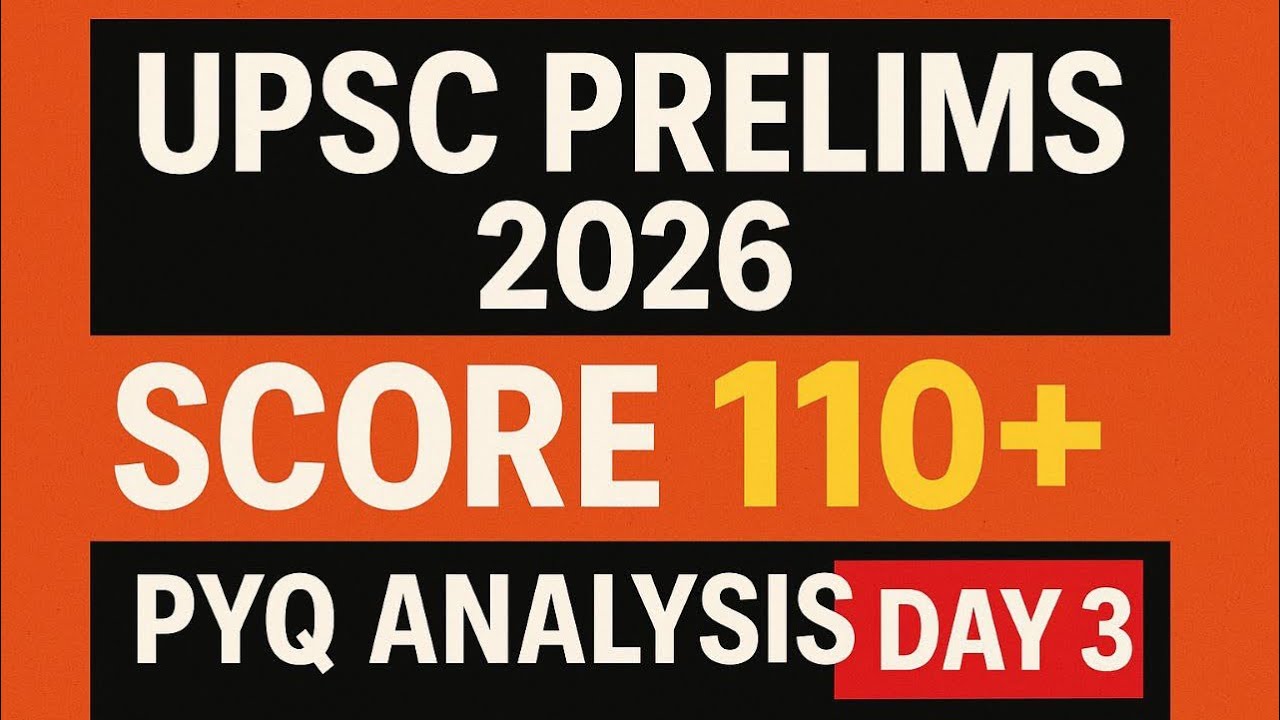 Score 110+ in UPSC PRELIMS 2026 EASILY with PYQ analysis !! - YouTube