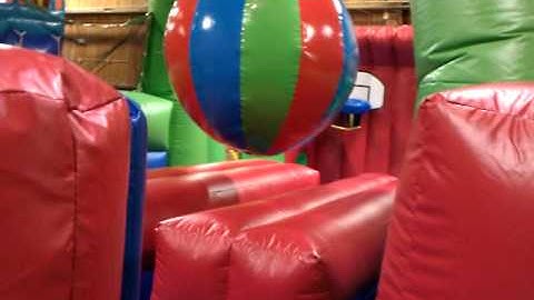 Boulder Dash Obstacle Course Layout - Inflatable Boulder Dash