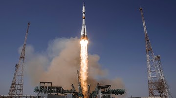 Soyuz rocket carrying three astronauts launches to ISS