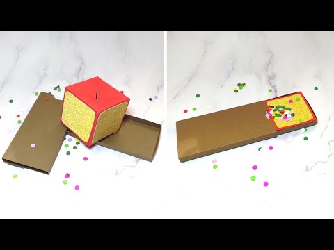 DIY Jumping Box, Pop Up Cube, Surprise Box, BOOMF Bomb Card Printable Template