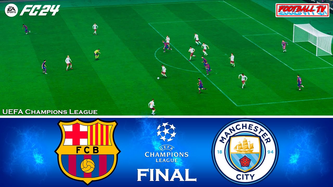 EA FC 24 - Barcelona vs Bayern Munich, UCL Final Gameplay