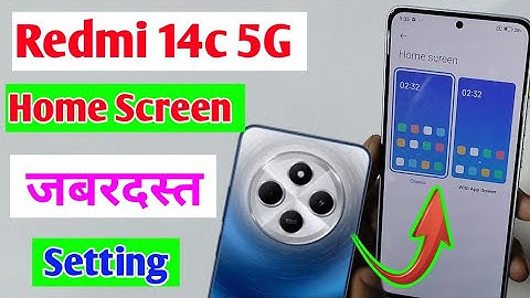 How to app drawer in redmi 14c 5G / redmi 14c mobile me niche se app kaise nikalte hai //