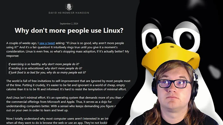Why Don't More People Use Linux?