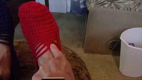 Crocheted Ballet Slippers