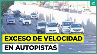 Other cases of speeding on highways: Meganoticias measured how Chileans drive