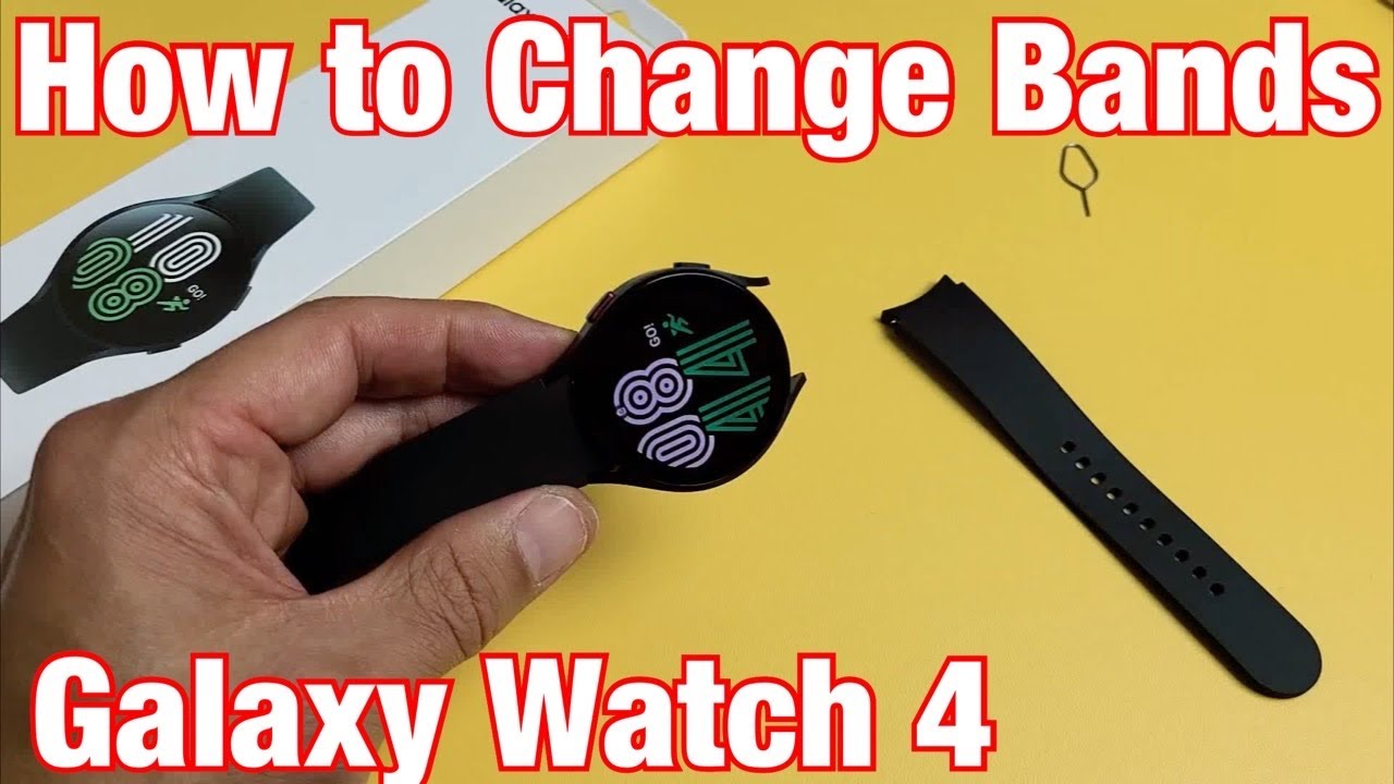 Galaxy Watch 4: How To Change Bands / Straps - Youtube