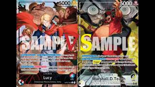 [Op16 One Piece Card Game] Red Blue Lucy Vs Black Yellow Teach