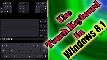 Use Touch Keyboard in Windows 8 .1