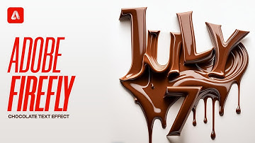 Adobe Firefly Ai Chocolate text effect