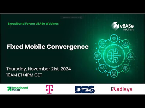 Fixed Mobile Convergence Webinar