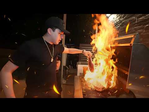 LONCHE PREPARANDO CARNE ASADA CON SAMULX, PAN, WILLITO Y FERRU🥩🔥(SALE MAL🤣)