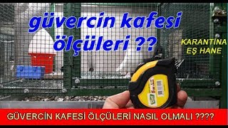 Güvercin Kafesi Ölçüleri