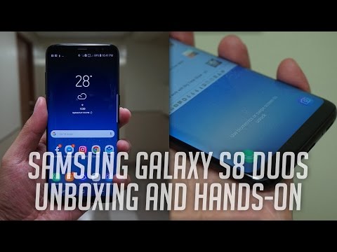 Samsung Galaxy S8 Duos Unboxing and Hands-On