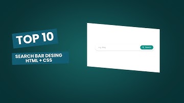 How to Create a Search Bar Using HTML & CSS  Responsive Search Box Design Tutorial