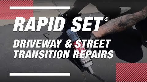 Driveway and Street Transition Repairs with Rapid Set Black Non-Sag and Self-Leveling Sealants