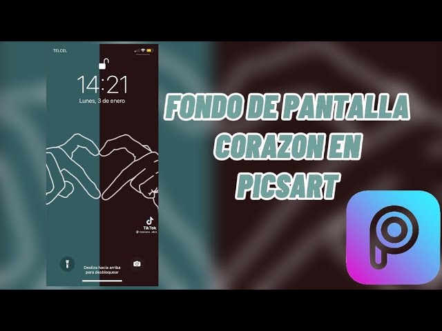 COMO HACER EL FONDO PANTALLA DE LAS MANOS EN FORMA DE CORAZÓN EN PICSART |  INSTAGRAM - YouTube
