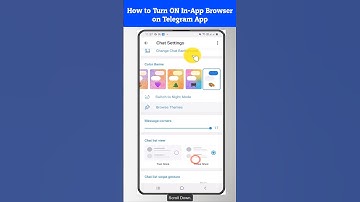 How Do I Turn ON In App Browser on Telegram App #shorts #telegram
