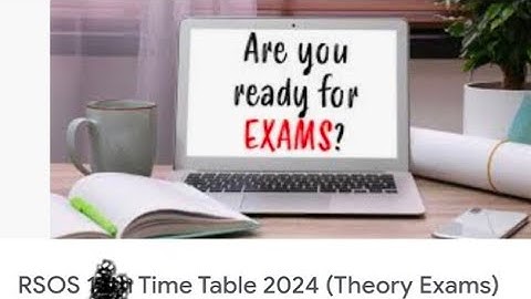 time table rsos supplementary and stream-2 exam in November December state open board jaipur