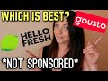 HELLO FRESH VS. GOUSTO (NOT SPONSORED) HONEST REVIEW | WHICH IS BEST?