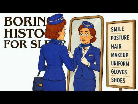 What It Was REALLY Like to Be a Stewardess in the 1950s | Boring History for Sleep