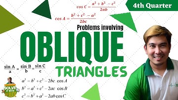 PROBLEMS INVOLVING OBLIQUE TRIANGLES | Val Live Math 9 Q4 W8&9 | TRIGONOMETRY